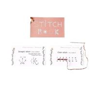 Creative Minis Sewing Book, Sewing Book Cards, Sewing Pattern Book, Embroidery Pattern Practice Cards, Sewing Book Craft Kit for Various Sewing Techniques