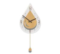 Creative Modern Water Drops Decorative Large Metal Wall Clock - Non-Ticking, Battery Operated for Indoor Use in Kitchen, Bedroom