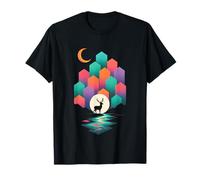 Creative Mountain Deer Artwork T-Shirt
