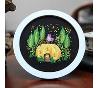 Creative Mushroom Flower Embroidery Kit for Beginners Includes Everything Needed for a Fun DIY Experience (With 20cm Hoop Star)