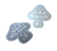 Creative Mushroom Shaped Silicone Mold with LED Light Insert Elegant Night Lamp Making Bedroom Decoration Silicone Mold