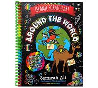 Creative Muslim Minds Scratch Art Book - Islamic Activity Book with Art Supplies for Kids, Includes Wooden Stylus