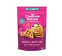 Creative Nature Gluten Free Pancake & Waffle Mix | Vegan & Free from | Gluten Free, Nut Free, Dairy Free & 100% Allergen Free | 266g