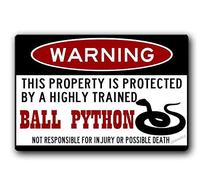 Creative New Warning Ball PythonFunnysBall Python AccessoriesSnake Warninges 8x6inch