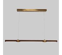 Creative Nordic Restaurant LED Solid Wood Modern Minimalist Walnut Kitchen Island Ceiling Hanging Lamp Study Personality Pedant Bedroom Pendant Light Task
