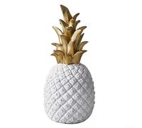 Creative Nordic Style Resin Pineapple Ornament for Living Room, Offers a Rustic Pastoral Charm for Indoor and Outdoor Use (white)