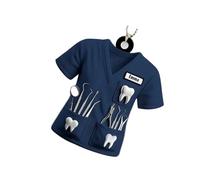 Creative Nurse Uniform Acrylic Car Charm Pendant Fashion Hanging Decoration Unique Vehicle Home Decor Acrylic Key Chain, フリーサイズ