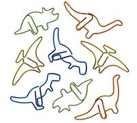 Creative Office Supplies Dinosaur Paper Clips,40pcs Dinosaur Shaped Paperclip,Metal Bookmark Clips Cute Home Office Library Paper Clip (B)