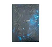 Creative Oil Painting Starry Sky Rubber Sleeve Diary Business Office Notebook-the only Beam