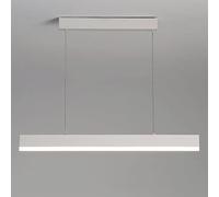 Creative One-word Dining Room Suspension Light, Modern Living Room Decorative Lighting Atmosphere Lamp, Metal + Acrylic Strip Chandeliers, LED Kitchen Island Linear Pendant Lights 6000K