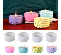 Creative Ornament Moulds Silicone Craft Mold Christmas Theme Resin Art Molds Silicone Jewelry Box Mold for Candlestick Flexible Molds