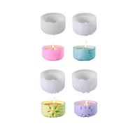Creative Ornament Moulds Silicone Craft Mold Christmas Theme Resin Art Molds Silicone Jewelry Box Mold for Candlestick Flexible Molds