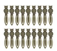 Creative Owl Bookmarks 20pcs Copper Page Markers for Students | Delicate Rayon Detail, Reliable Reading Aid, Compact Stationery Set, for Readers and Class Use