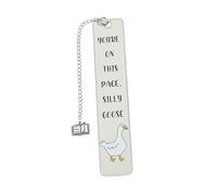 Creative Page Markers with Pendant Metal Bookmarks, White