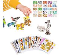 , Creative Paper Assembly Kit, 25 Piece Jigsaw Model Toy, Educational Brain Development Craft Set, Easy Build Interactive Learning Game Pack, for Classroom Family Road Trip