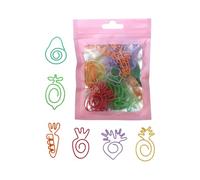 Creative Paper Clip Multicolored Metal Clamp Bookmarks Clips for Holding Photo Envelopes File Document Postcard Fasteners