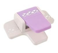 Creative Paper Punch for Portable Craft Making Paper Punch with Punching Patterns, Plastic and Iron Material Suitable for Art Works and DIY Crafts Random Color