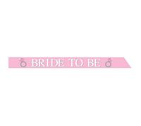Creative Party Bride To Be Satin Bridal Shower Sash Pink (One Size)
