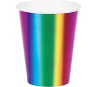 Creative Party Converting Bright And Bold Party Cup (Pack Of 8) Multicoloured (One Size)