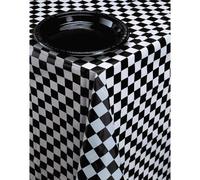 Creative Party Converting Racing Stripes All Over Print Plastic Tablecover