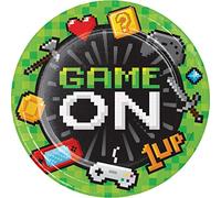 Creative Party Converting Video Game Party Plate, 8.75"", Multicolor