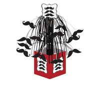 Creative Party Madness Moustache Party Centrepiece Red/black/white (One Size)