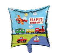 Creative Party On The Go Metallic Square Happy Birthday Foil Balloon Multicoloured (One Size)