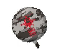 Creative Party Operation Metallic Camo Happy Birthday Foil Balloon Grey (One Size)