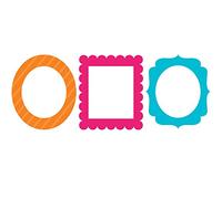 Creative Party PC324565 Assorted Bright Color Photo Frames - 3 Pcs