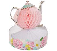 Creative Party PC340064 Floral Tea Party Dainty Flower Honeycomb Centerpiece-1 Pc, Paper, Multicolor