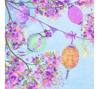 Creative Party PJ361338 Colorful Lanterns 3-Ply Lunch Paper Napkins-20 Pcs