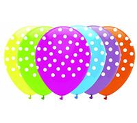 Creative Party Polka Dot Party Balloons, 6 Colourful Party Balloons with Polkadot illustration Balloons, Birthday Balloons, Party Balloons, Birthday Party Supplies, RB208