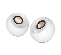 CREATIVE Pebble Pro 2.0 USB-C Computer Speakers with Bluetooth 5.3 and Customizable RGB Lighting, USB Audio, and Headset/Mic Port (White)