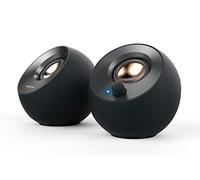 CREATIVE Pebble V2 - Minimalistic 2.0 USB-C Powered Desktop Speakers, 3.5 mm AUX-in, Up to 8W RMS Power for Computers and Laptops, Type-A Adapter Included and Extended Cable (Black)