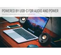 Creative Pebble V3 2.0 USB-C Desktop Speakers with Bluetooth 5.0 - Black