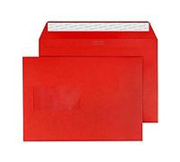 Creative Peel & Seal C5 Coloured Envelope Red 229 (W) x 162 (H) mm Window 120 gsm Pack of 500