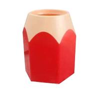 Creative Pen Holder for Desk Pen Pot Creative Pencil Holder Pen Cup Desktop Organizer Pen Container Desk Tidy Organiser Funny Home Office School Suppliers Gifts for Kids Adults Teacher Students Red