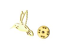 Creative Personality Animal Design Leple Pin Professional Character Brooch Pin Versatile Collar Suit Chest Accessory Hummingbird Brooch