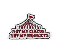 Creative Personality Circus Tent Leple Pin Professional Character Brooch Pin Versatile Collar Suit Chest Accessory Alloy Brooch
