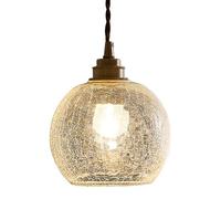 Creative Personality Glass Pendant Lamp, E27 Base Flush Mount Chandelier, Nordic Industrial Style Hanging Light, Bedroom Living Room Balcony Decoration Light Fixtures