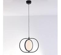 Creative Personality Minimalist Living Room Chandelier Acrylic FlipDroplight Creative Personality Bedroom Dining Led Home Lighting Double-Sided Lights Iron Acrylic Black Indoor Lights (Type B)