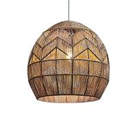 Creative Personality Rope Pendant Lamp Hand Woven Lampshade Farmhouse Hanging Lamp Fixtures Industrial Japanese-Style Hanging Lamp Southeast Asian Zen
