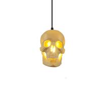 Creative Personalized Dining Room Pendant Light Bedroom Living Decorative Hanging Lamp Unique Skull Modeling Art Chandeliers Amen Industrial Style B&B Lighting Fixture T-256