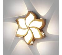 Creative Petals Design Wall Light LED Mordern 3000K/6000K Wall Lighting Indoor Aluminum Acrylic Wall Sconce 12W Flower Shaped Wall Light Living Room Bedroom Dining Room Bedside