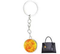 Creative Planet Keychain, Bright 3D Planet Keychain, Simple Gift Beautiful Terrestrial in the Dark Solar System. Planet Glow Key Door in the Dark Creative Keychain for Women
