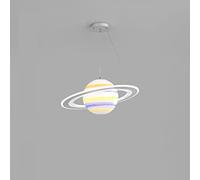 Creative Planet Pendant Lamp For Children's Room Boys Baby Bedroom Child Nursery Round Interesting Led Chandelier Hanging Light Fixture Decorative Interior Kitchen Island Dining Indoor Suspension Lamp