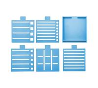 Creative Planning Stencil for Sticky Notes with Base and Design Templates Sticky Note Pad Stencil