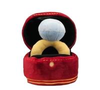 Creative Plush Diamond Ring Box, Stuffed Doll Ring Box, Perfect for Birthday Gift Proposal Surprise Present