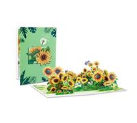 Creative Popup Greeting Card Beautiful Surprise Card Colorful Flower Greeting Cards For Birthday Day Creative Handmade Cards