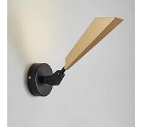 Creative Postmodern Bamboo Leaf Wall Lamp Acrylic Shade Nordic Fashion Wall Lanterns 10W Led Warm Light Indoor Decor Wall Lighting for Living Room Bedroom Study Room Wall Sconce,Si